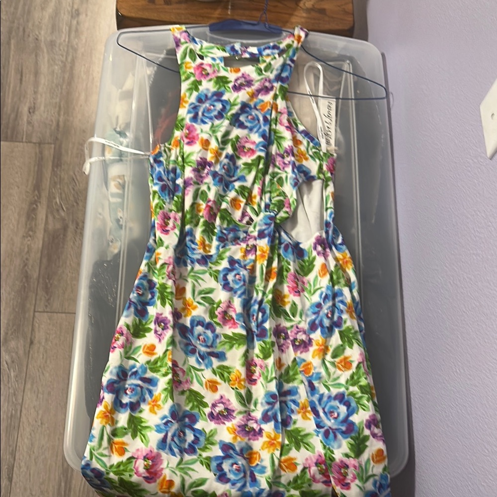 For Love And Lemons White Sleeveless Halter Sundress